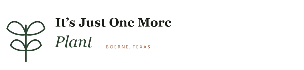 It's Just One More Plant - custom-grown houseplants, Boerne, Texas